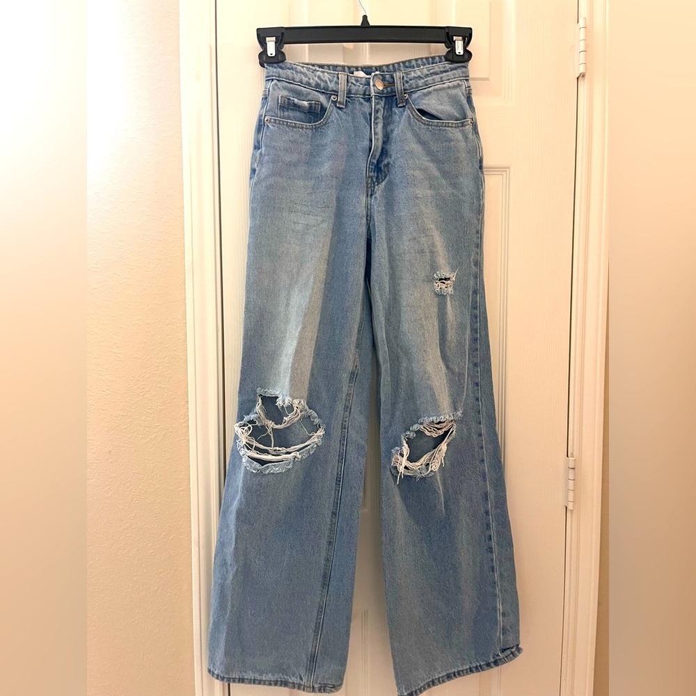 Effortlessly Cool: BP Nordstrom High-Rise Barrel-Leg Jeans (Size 25)